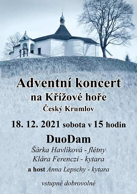 Adventní koncert na Křížové hoře, neděle 18. 12. 2021 v 15 hod. - DuoDam ... Š. Havlíková (flétny), K. Ferenczi (kytara), host A. Lepschy (kytara)